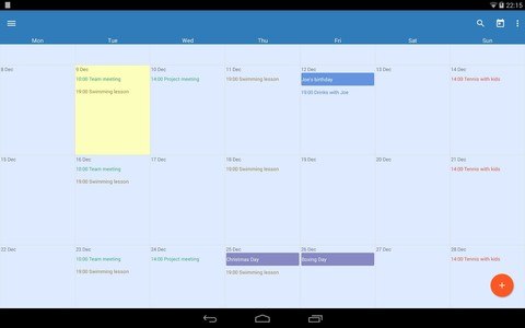 Touch Calendar Free