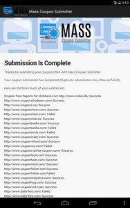 Mass Coupon Submitter