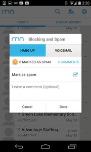 Mr. Number-Block calls & spam
