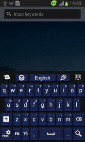 Simple Keyboard Dark Blue