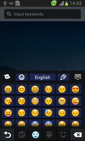 Simple Keyboard Dark Blue