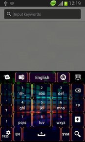 GO Keyboard Neon Rainbow