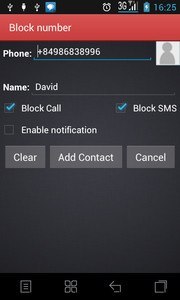 Block call and block SMS