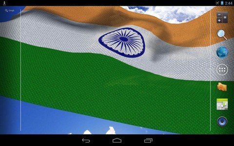 3D India Flag Live Wallpaper