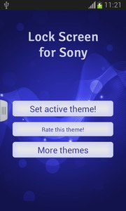 Lock Screen for Sony