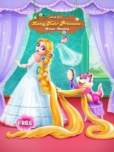 Long Hair Princess Wedding