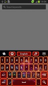 Color Keyboard Neon Red