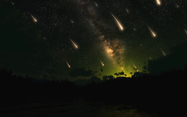 Meteor Shower Milky Way