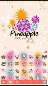 Pineapple Kika Keyboard Theme