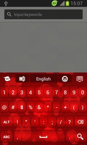 Red Glowing Keyboard