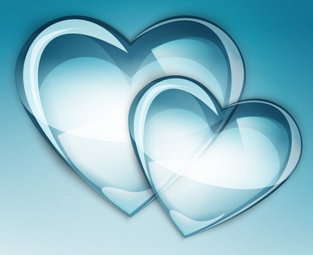 Blue Love Hearts