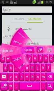 Keyboard Color Hot Pink