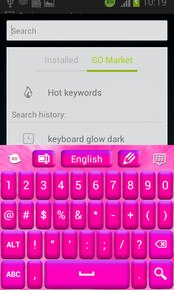 Keyboard Color Hot Pink