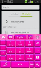 Keyboard Color Hot Pink