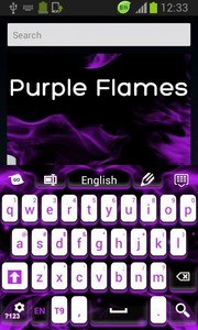 Purple Flames Keyboard