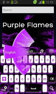 Purple Flames Keyboard