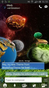 GO SMS Theme Cosmos