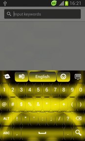 GO Keyboard Neon Yellow