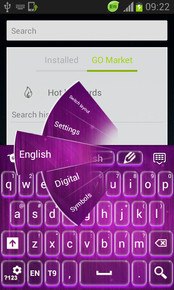 Abstract Purple Keyboard