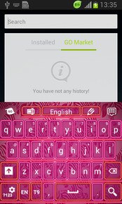 Pink Neon Zebra Keyboard