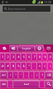 GO Keyboard Pink Simple