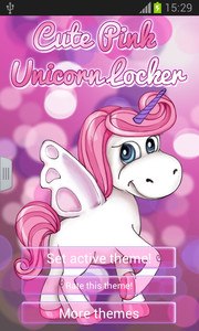 Cute Pink Unicorn Locker