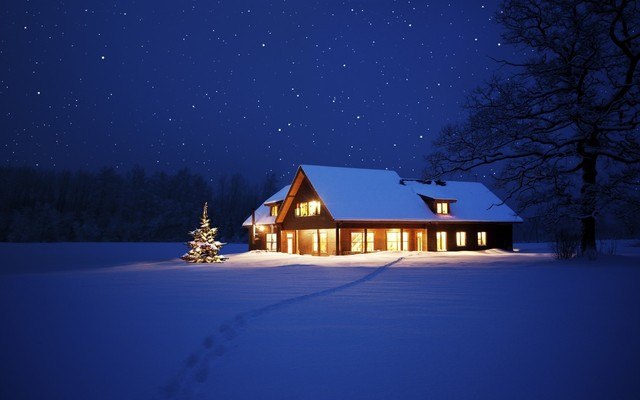 Beautiful Winter House