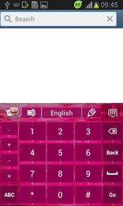 Pink Keyboard for Galaxy S4