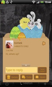 GO SMS Pro Easter Theme