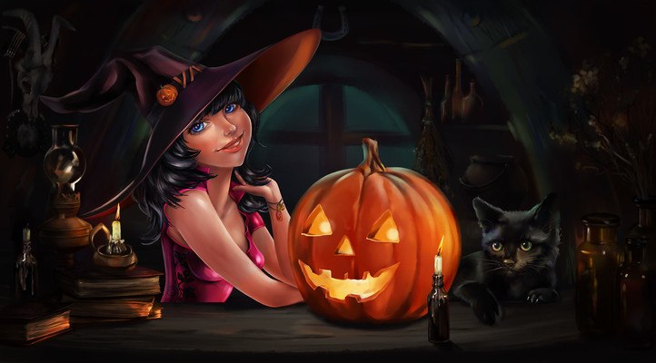 Halloween Witch Art