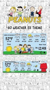 Peanuts Weather Widget Theme