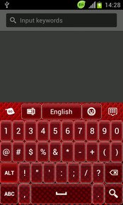 GO Keyboard Theme Red