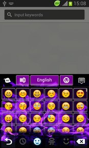 Purple Flame GO Keyboard Theme