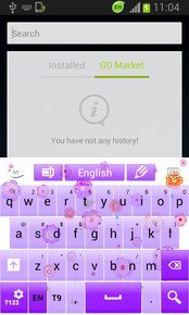 Flowers keyboard theme