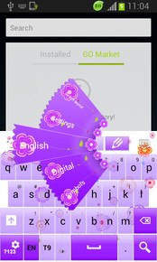 Flowers keyboard theme