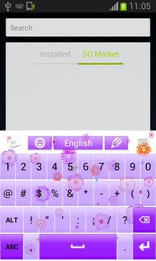 Flowers keyboard theme