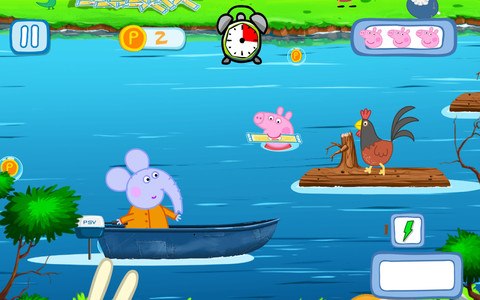 Peppa on the river