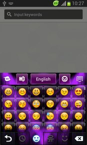 GO Keyboard Purple Light