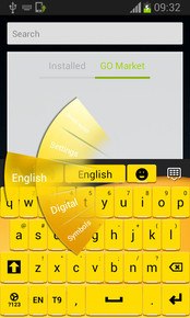 Keyboard for Android Yellow