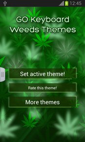 GO Keyboard Weeds Themes
