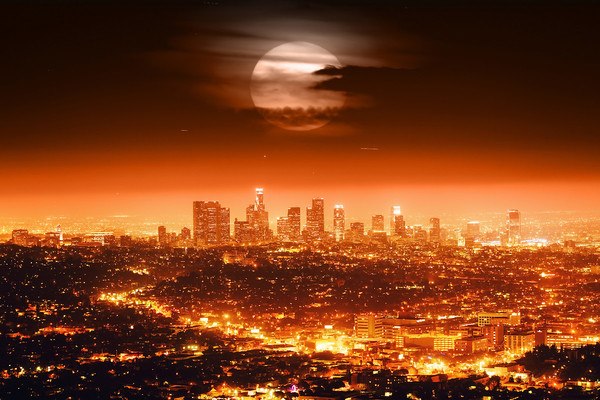 Los Angeles Night Cityscape