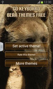 GO Keyboard Bear Themes Free