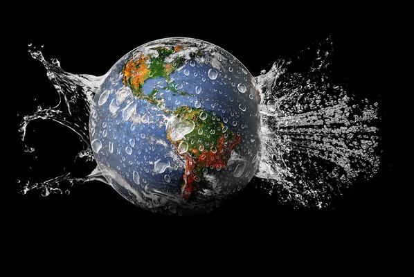 Earth Water Splash