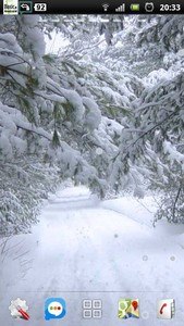Snowfall Winter Road LWP
