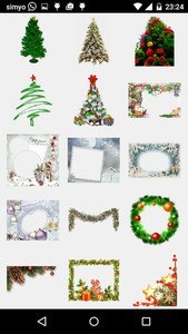 Merry Christmas Photo Stickers