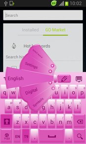 White and pink free keyboard