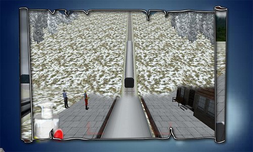 Snow Bullet Train Driving Sim