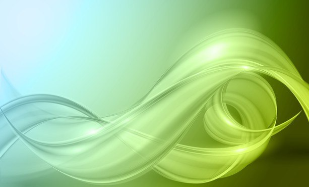 Green Abstract Wave