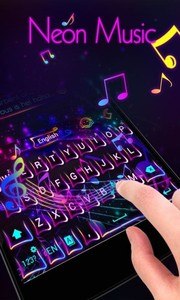 Neon Music GO Keyboard Theme