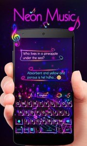 Neon Music GO Keyboard Theme